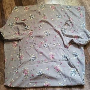 Disney Aladdin Grey Floral Dress Size Large